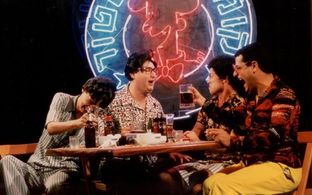 Zvika Hadar, Gil Sassover, Assaf Ashtar, and Ruby Duenyas in The Comedy Store (1994)