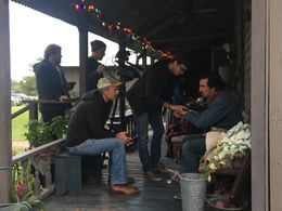 On the set of The Lonely Types