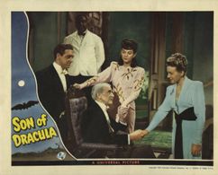 Louise Allbritton, Evelyn Ankers, Jess Lee Brooks, George Irving, and Robert Paige in Son of Dracula (1943)