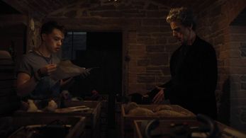 Doctor Who 'Knock Knock': Colin Ryan as Harry with Peter Capaldi as The Doctor