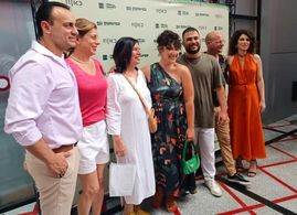 Rita Shukrun, Asaf Zaga, Hilla Sarjon, Roni Dalumi, Rotem Keinan, Hay Davidov, and Shani Klein at an event for Six zeros