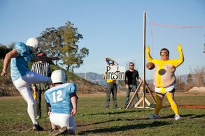 Jason 'Wee Man' Acuña, Ryan Dunn, Johnny Knoxville, Loomis Fall, Preston Lacy, and Josh Brown in Jackass 3D (2010)