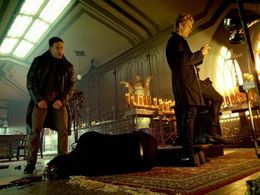 Neil Napier and Max E. Williams in Bullet in the Face (2012)