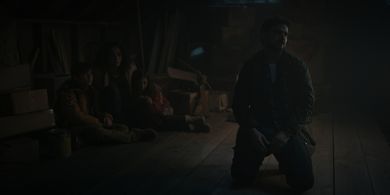 Firas Nassar, Golshifteh Farahani, Tara Moayedi and Azhy Robertson in “Invasion”