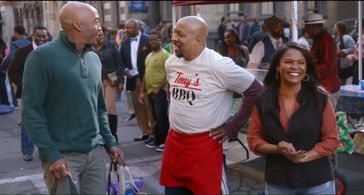 Nia Long, James Lesure, and Thomas Miles in Uncle Buck (2016)