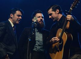 The Avett Brothers, Bob Crawford, Scott Avett, and Seth Avett