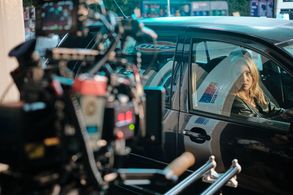 Behind the Scenes- Sarah as Cassie in 'A Plus'