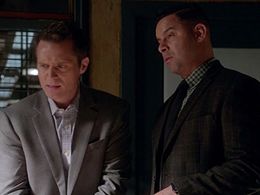 Jon Huertas and Seamus Dever in Castle (2009)