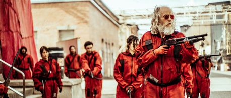 Russell Hodgkinson and Natalie Jongjaroenlarp in Z Nation (2014)