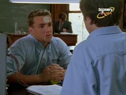 Robert Clark and Jeff Douglas in Strange Days at Blake Holsey High (2002)