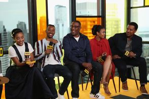 Regina Hall, Russell Hornsby, George Tillman, Amandla Stenberg, and Algee Smith at an event for The Hate U Give (2018)