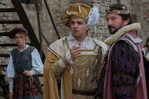 Ondrej Vetchý, Filip Cíl, and Dominika Zeleníková in Johancino tajemství (2015)