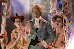 Neil Patrick Harris, Jacqueline Robbins, and Joyce Robbins in A Series of Unfortunate Events (2017)