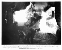 David Warner, Kathryn Harrold, and Nick Mancuso in Nightwing (1979)