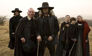 Alice Krige, Pete Postlethwaite, James Purefoy, Rachel Hurd-Wood, Patrick Hurd-Wood, and Anthony Wilks in Solomon Kane (
