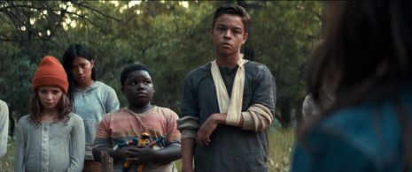 Bryant Tardy, Jason Genao, Nayah Murphy, and Noell Jellison in Logan (2017)