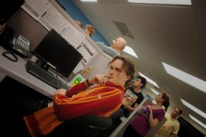 Wynne Dawson, Tamas Birinyi, Debra Haden, and Mars Roberge in Scumbag (2017)