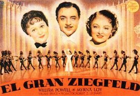 Myrna Loy, William Powell, Harriet Hoctor, and Luise Rainer in The Great Ziegfeld (1936)