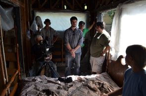 Directing on the set of Hide and Go Seek