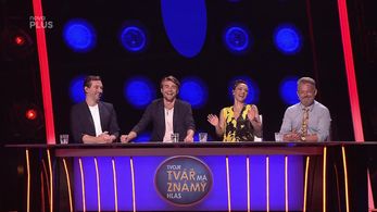 Ondrej Sokol, Ales Háma, Eva Buresová, and Marek Lambora in Tvoje tvár má známý hlas: Episode #7.1 (2020)
