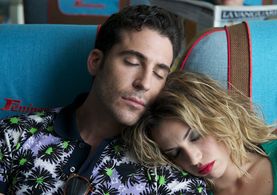 Miguel Ángel Silvestre and Laya Martí in I'm So Excited! (2013)