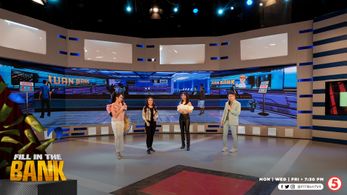 Aubrey Miles, Jose Manalo, Pokwang, and Jacqueline Yu in Fill in the Bank (2020)