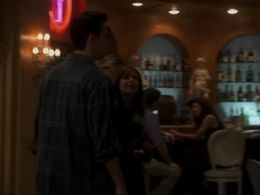 Kari Wuhrer and Robert Floyd in Sliders (1995)