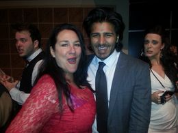 Having fun at the ISA's with fellow nominees Jay Alli and Calico Cooper.