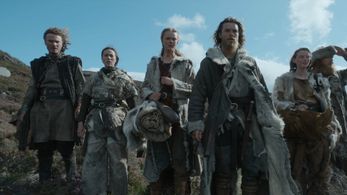 Jack Mullarkey, Gavan O'Connor-Duffy, Frida Gustavsson, Álfrún Laufeyjardóttir, Sam Corlett, and Lujza Richter in Viking