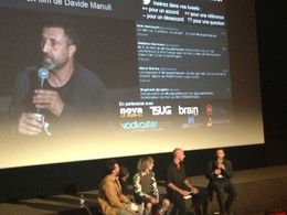 French premiere of LA LEGENDE DE KASPAR HAUSER in Paris, at MK2 Bibliotheque with VITALIC, Davide Manuli and Silvia Cald