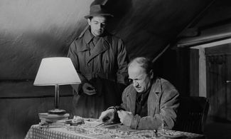 René Lefèvre and Serge Reggiani in Le Doulos (1962)