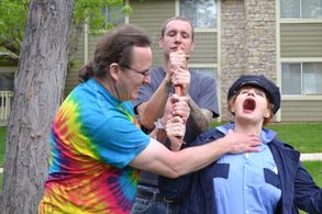 Ryan Seamy in Newsroom One (2015)