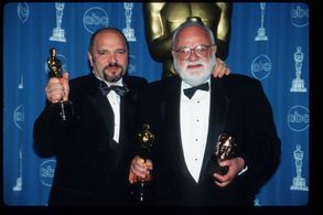Anthony Minghella and Saul Zaentz at an event for The 69th Annual Academy Awards (1997)