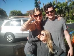 Catharina Chistie, Matthew Michael Collins and Julia Walls on the set of 'The Long Reign of the Spider King'.