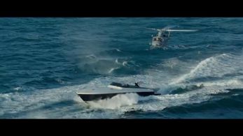 Speed boat to helicopter transfer on American Assassin
