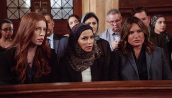 Mariska Hargitay, Nazneen Contractor, and Elise Hudson in Law & Order: Special Victims Unit (1999)