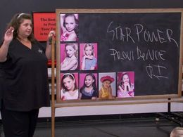 Abby Lee Miller, Maddie Ziegler, Mackenzie Ziegler, Paige Hyland, Chloe Lukasiak, Nia Sioux, Brooke Hyland, and Vivi-Ann