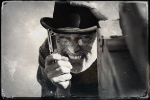 On the set of The Last Shoot Out