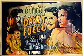 Enrique Diosdado, Amelia Bence, Alberto Closas, and Francisco de Paula in Dance of Fire (1949)