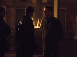 Karl Yune, Stephen Amell, and Matt Nable in Arrow (2012)
