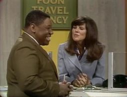 Johnny Brown and Nancie Phillips in Rowan & Martin's Laugh-In (1967)