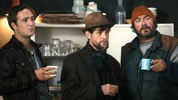 Lars Rudolph, Frederick Lau, and Heiko Pinkowski in Schrotten! (2016)