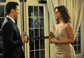 Alexandra Chando and Blair Redford in The Lying Game (2011)