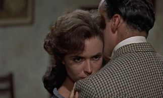 Christopher Lee and Marla Landi in The Hound of the Baskervilles (1959)