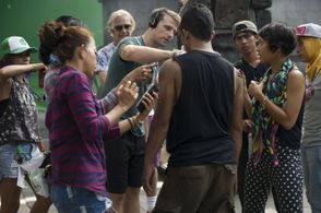 On the backlot at Infinite Studios