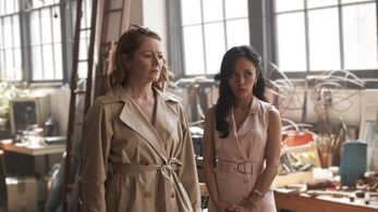 Miranda Otto and Aina Dumlao in The Unusual Suspects (2021)