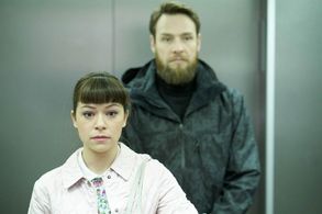 On set for Orphan Black with Tatiana Maslany