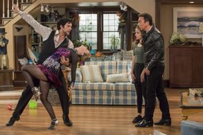 Andrea Barber, Bruno Tonioli, Juan Pablo Di Pace, and Soni Bringas in Fuller House (2016)