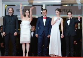 François Ozon, Géraldine Pailhas, Frédéric Pierrot, Fantin Ravat, and Marine Vacth at an event for Young & Beautiful (20