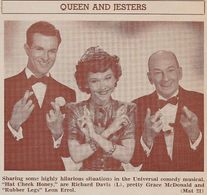 Richard David, Leon Errol, and Grace McDonald in Hat Check Honey (1944)